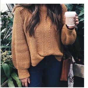 Madewell Ballon Sleeve Pullover Sweater